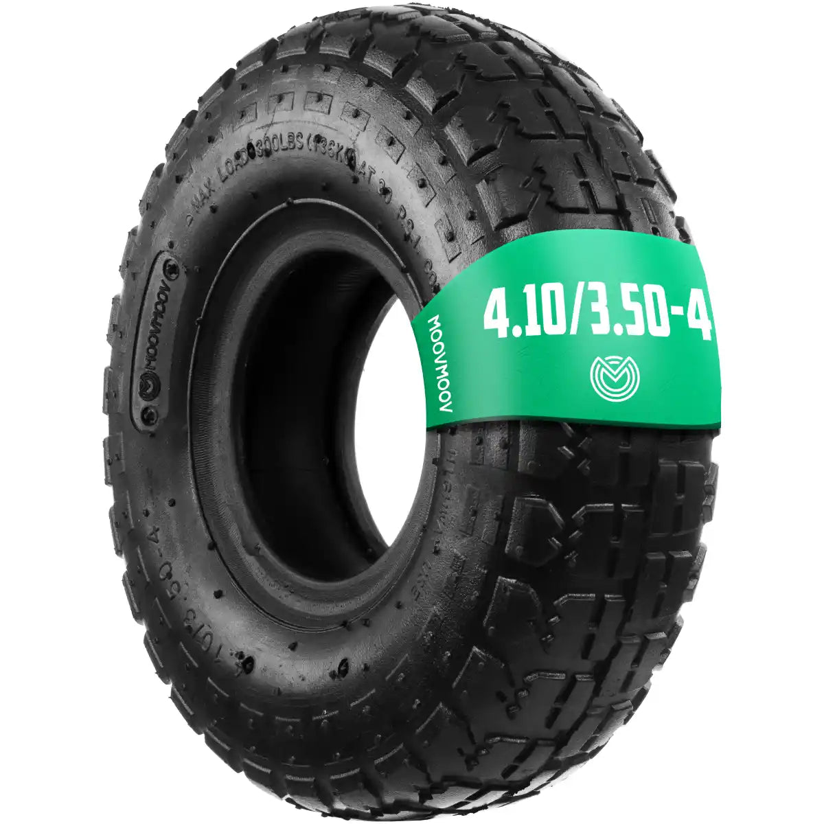 Potreba 4.10/3.50-4 Reifen Mit Schlauch – 10 Zoll Luftrad Für Schubkarre, Sackkarre & Bollerwagen, Inkl. TR87 Ventil, 2 Bar