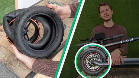 Roue arrière de scooter électrique 8.5 pouces (caoutchouc avec chambre à air Roue arrière de scooter électrique 8.5 pouces (caoutchouc avec chambre à air
