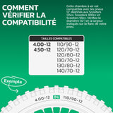 Chambre à air 4.00/4.50-12 valve droite (TR4)