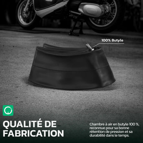 Chambre à air moto 14 pouces en caoutchouc butyle de qualité MoovMoov