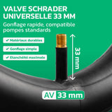 Valve Schrader de Chambre à air 14x1.75/1.95 MoovMoov