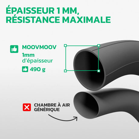 Chambre à air 20x4.0 Fatbike en caoutchouc butyle renforcé MoovMoov