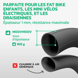 Chambre à air 16 pouces en caoutchouc butyle renforcé MoovMoov