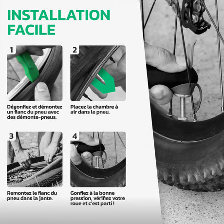 Guide d'installation de la chambre à air 24 pouces MoovMoov
