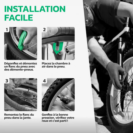 Guide d'installation de la chambre à air 24x4.0 Fatbike MoovMoov