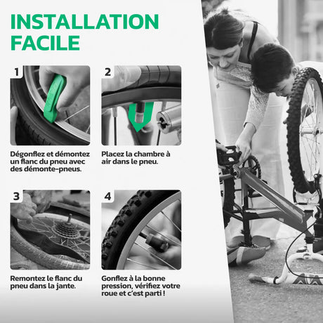 Guide d'installation – Chambre à air 16x1.75/1.95 MoovMoov
