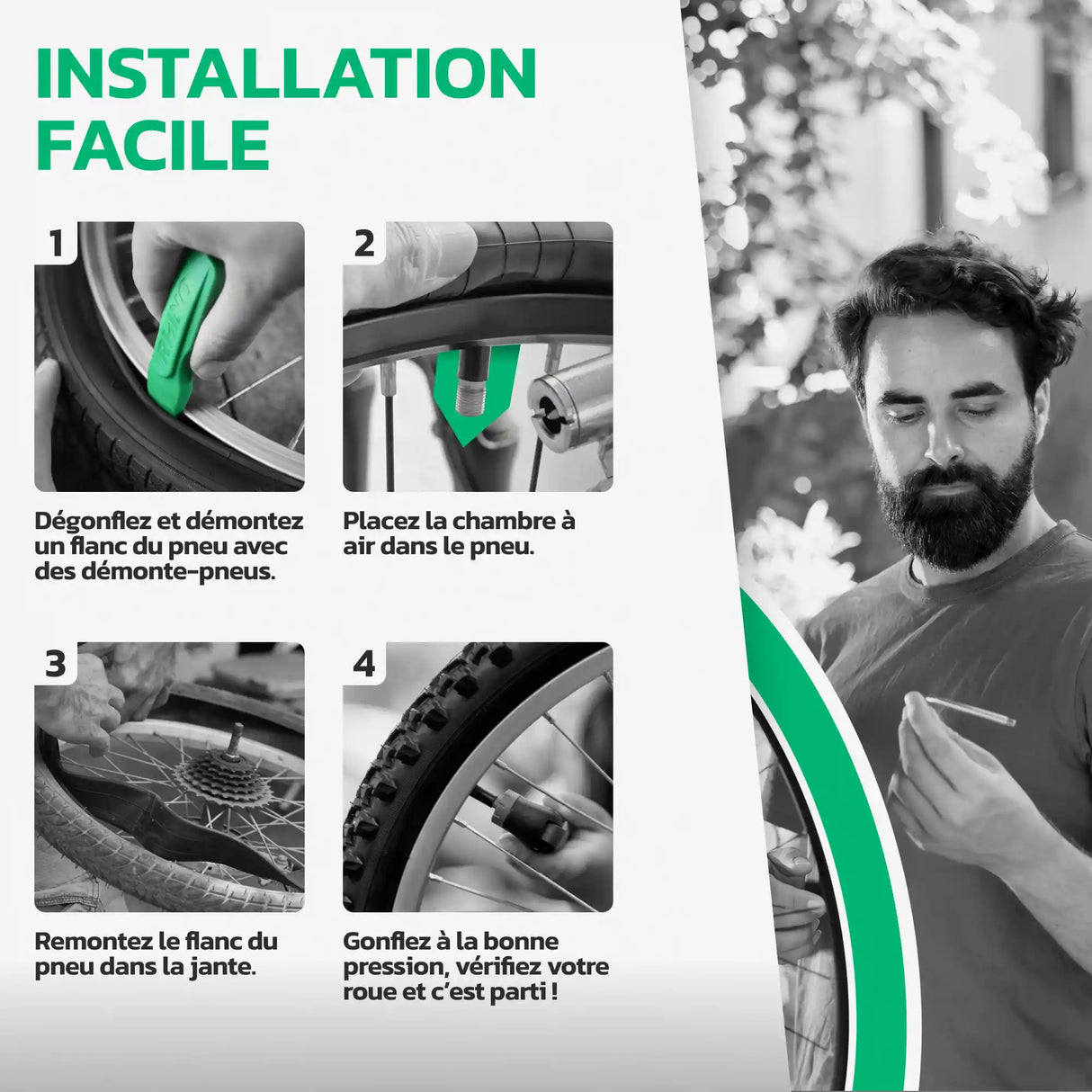 Guide d'installation de la chambre à air 29 pouces MoovMoov