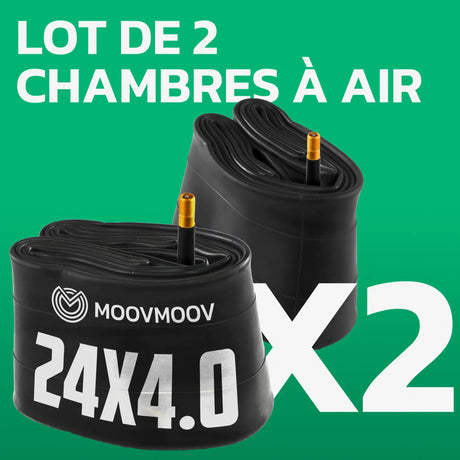 Lot de 2 chambres à air 24x4.0 Fatbike MoovMoov