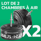 Lot de 2 chambres à air 26 pouces MoovMoov