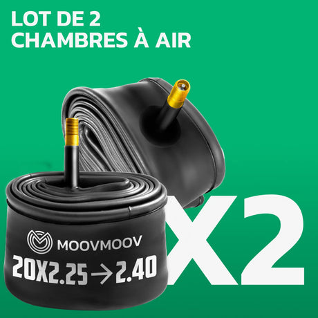 Lot de 2 chambres à air 20 pouces MoovMoov