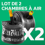 Lot de 2 chambres à air 12,5 pouces MoovMoov