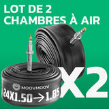 Lot de 2 chambres à air 24 pouces MoovMoov