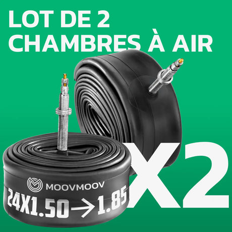 Lot de 2 chambres à air 24 pouces MoovMoov