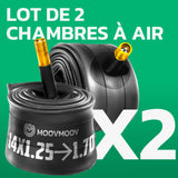 Lot de 2 chambres à air 14 pouces MoovMoov