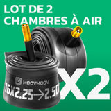 Lot de 2 chambres à air 16 pouces MoovMoov