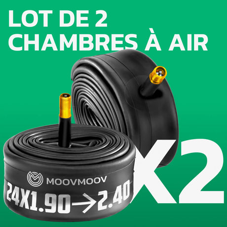 Lot de 2 chambres à air 24 pouces MoovMoov