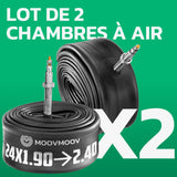 Lot de 2 chambres à air 24 pouces MoovMoov