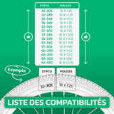 Tableau de compatibilité des tailles de pneus et ETRTO – chambre à air 16 pouces MoovMoov