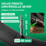 Valve Presta 48 mm de la chambre à air 26 pouces MoovMoov
